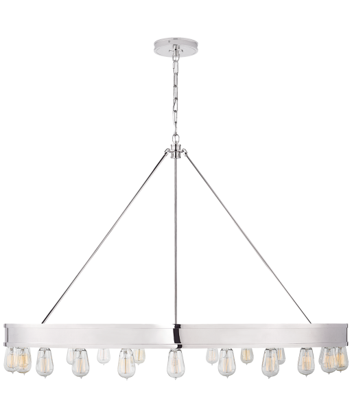 Chandelier Roark 50'' - Nickel Par le système avancé 