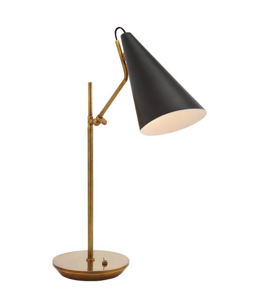 Lampe de Table Clemente - Laiton - Noir solde