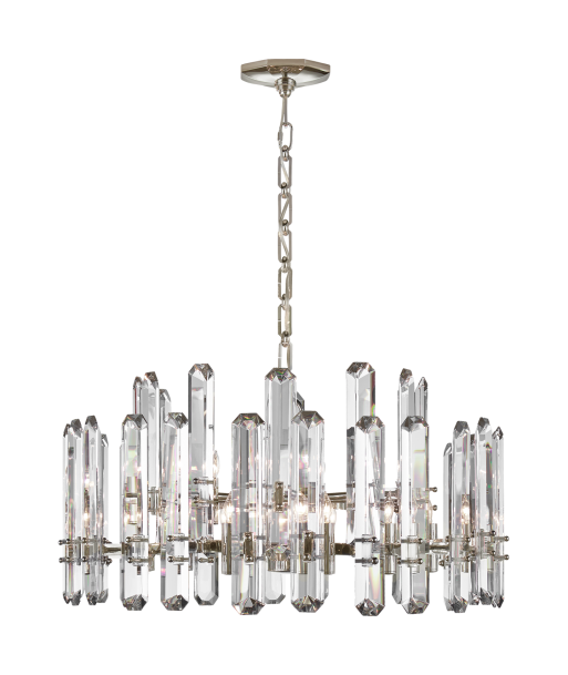 Chandelier Bonnington Large Nickel de l' environnement